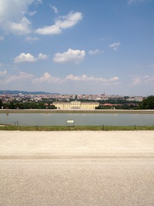 Vy över Schönbrunn slott